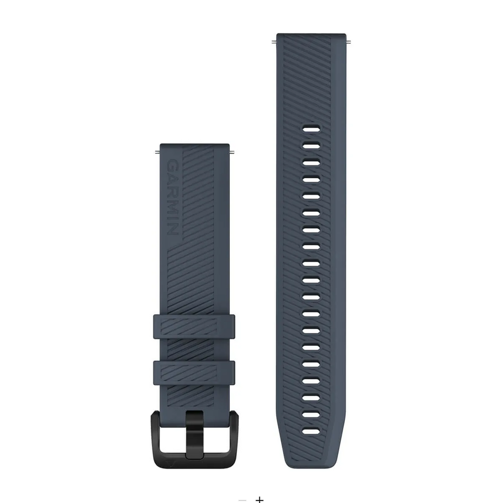 Quick Release Bands (20 mm), Granite blue, black hardware