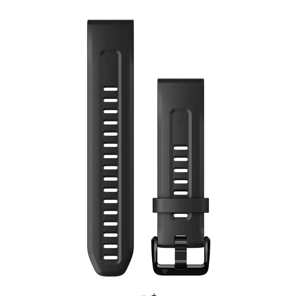 QuickFit® 20 Watch Bands, Black silicone
