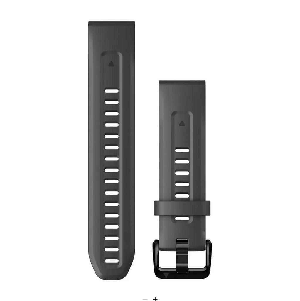 QuickFit® 20 Watch Bands, Graphite silicone