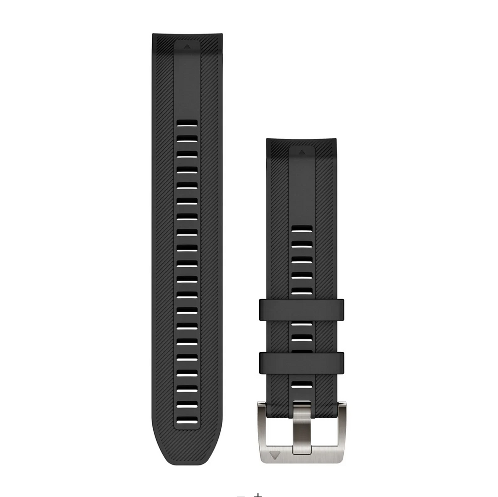 QuickFit® 22 Watch Straps (MARQ™), Black silicone strap