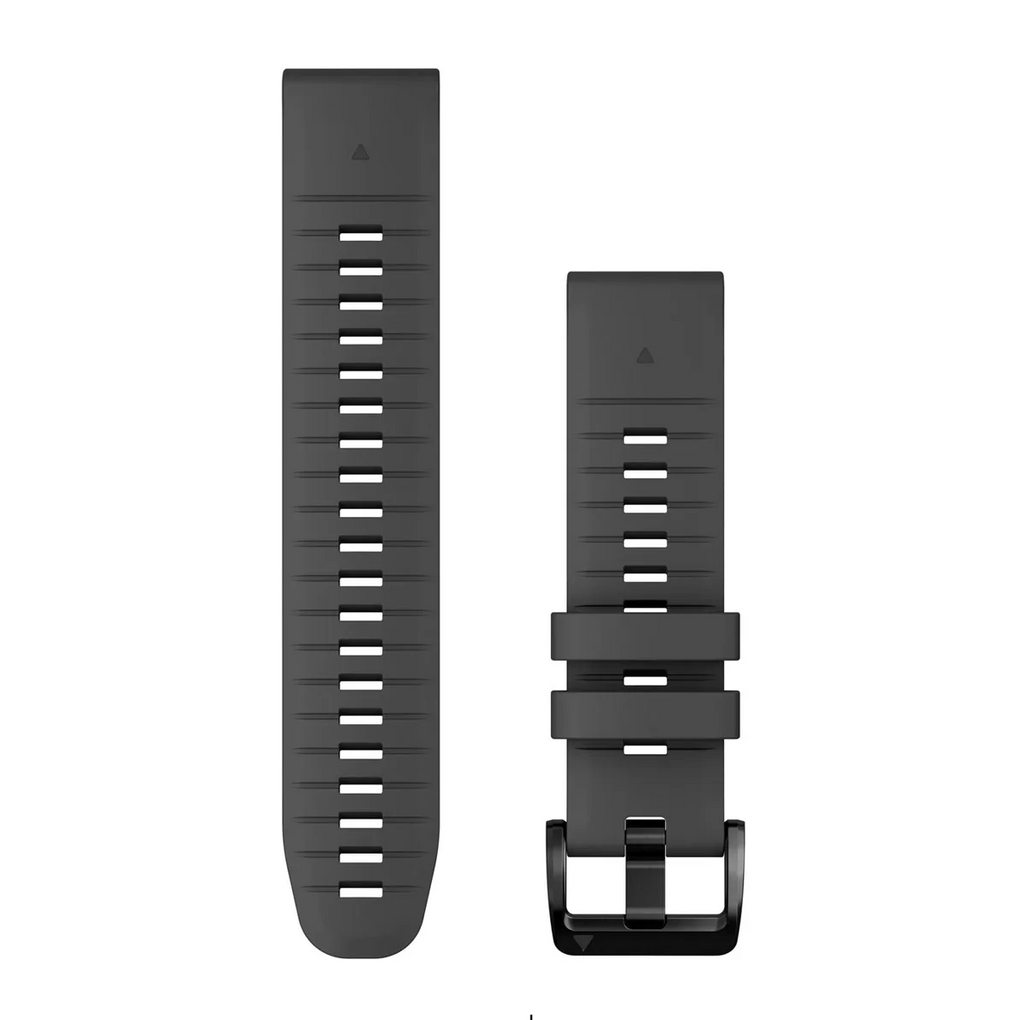 Quickfit 22 mm Watch bands, Graphite Silicone
