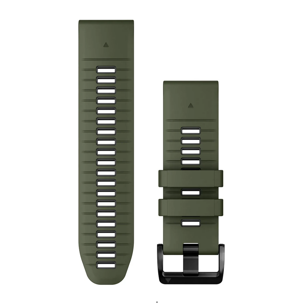 QuickFit® 26 Watch Bands, Moss/Graphite Silicone