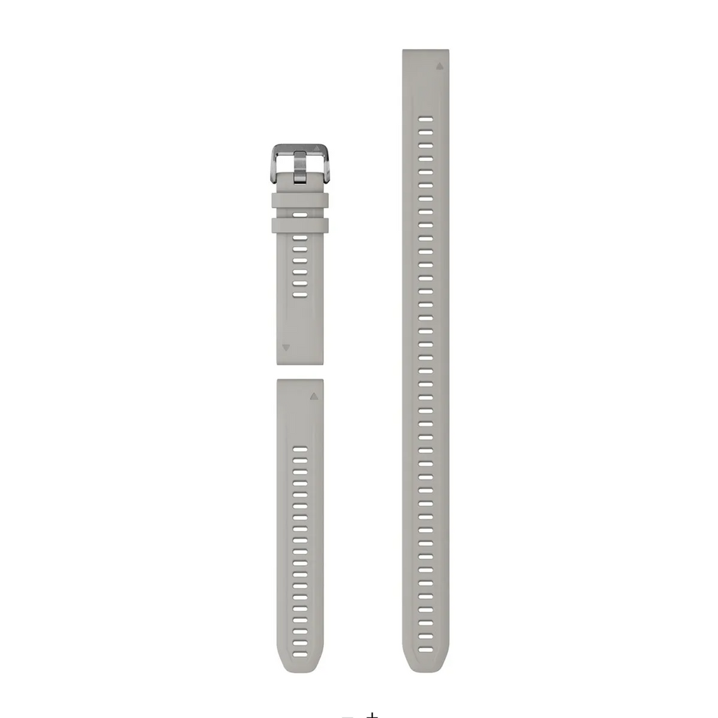 QuickFit® 20 Watch Bands, Fog grey silicone (3-piece Dive Set)