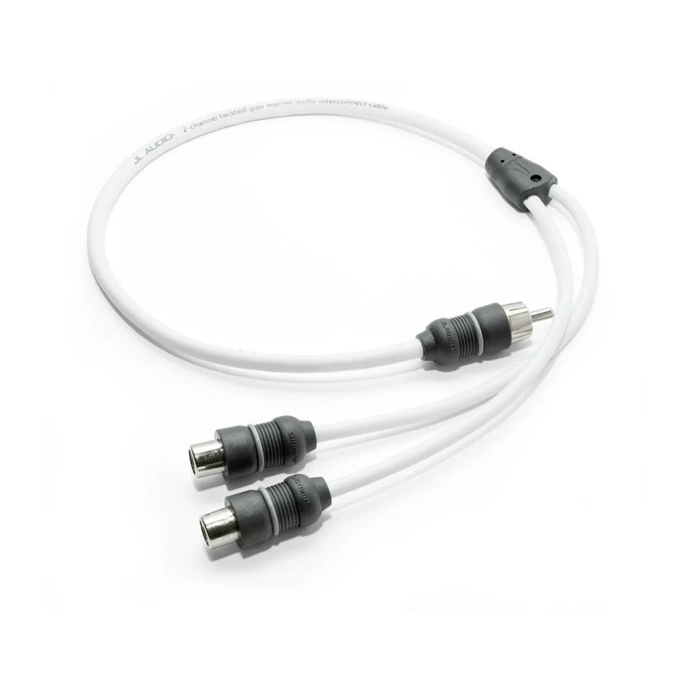 JL Audio® Marine Y-adapter, 1 Male Plug, 2 Female Jacks (XMD-WHTAICY-1M2F)
