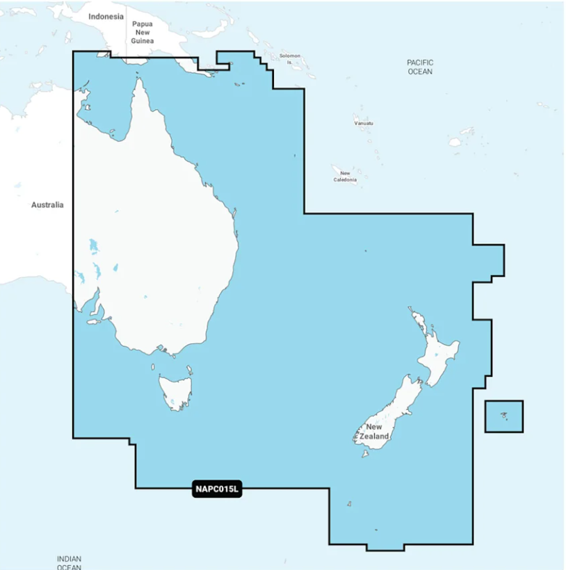 Australia, East & Central to New Zealand - Inland and Coastal Marine Charts - NAPC015L