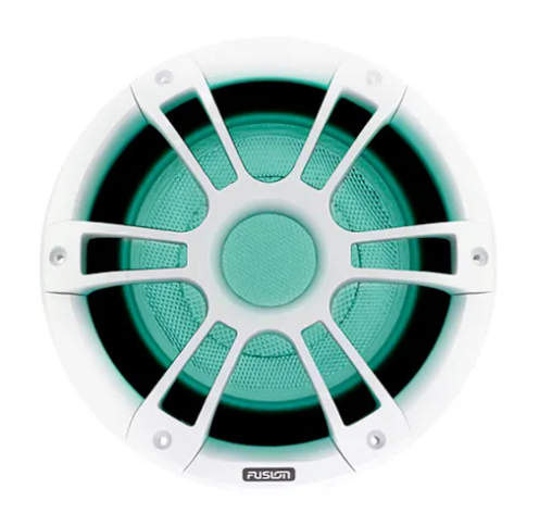 10 600 Watt Sports White Marine Subwoofer with CRGBW