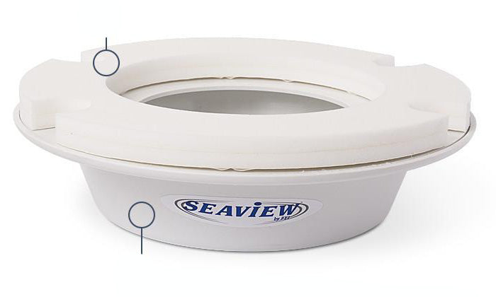 2.75 inch Tall for KVH M2.M3. Intellian i3. Ray 37STV. SeaTel ST14.  8 inch round base plate. Compatible with AMA-W