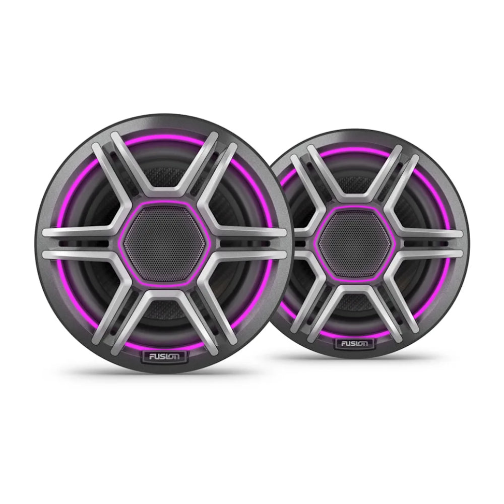 Fusion AP-FL65SPG Apollo 6.5" LED Marine Speaker with Sports Gray Grilles