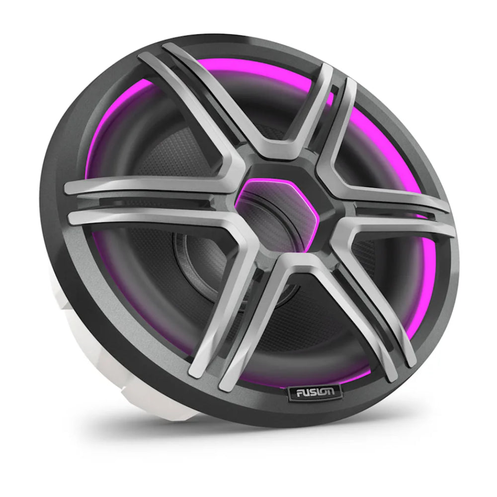 Fusion Apollo™ Subwoofer, 12" LED Marine Subwoofer with Sports Grey Grille