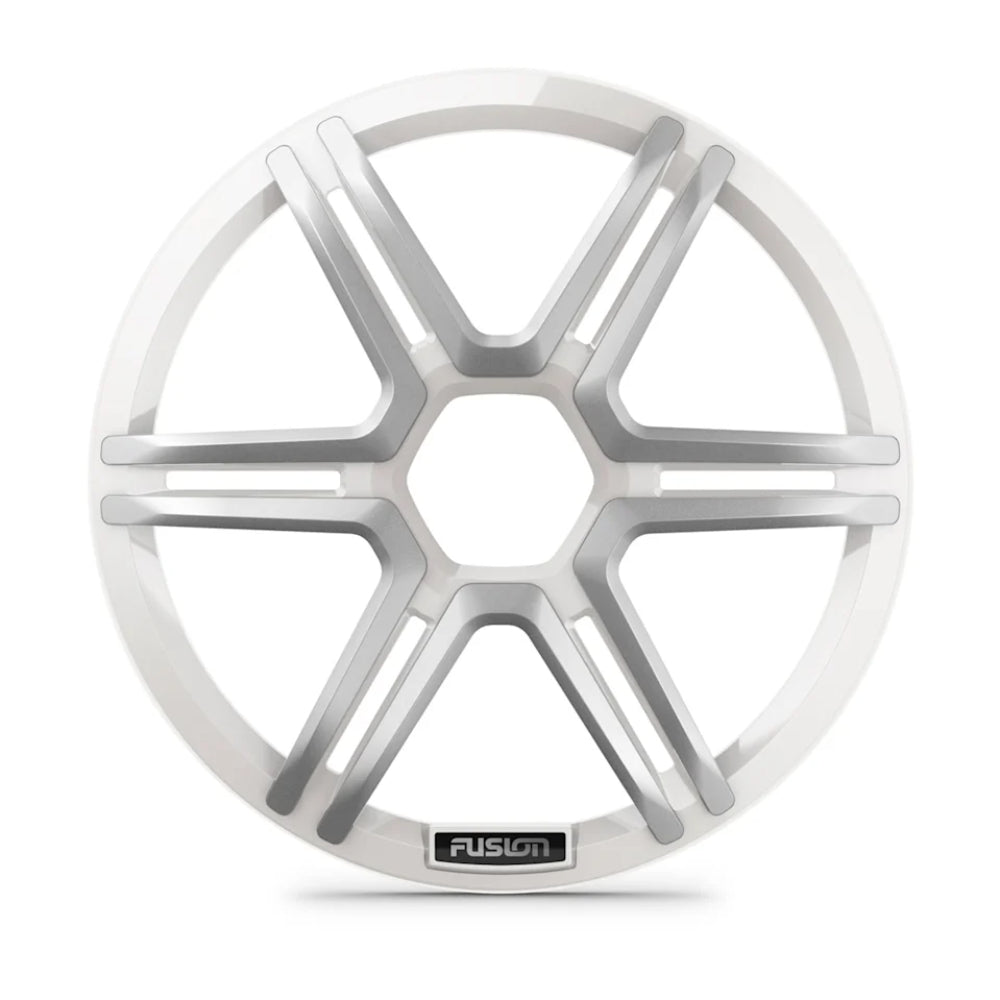 Fusion Apollo Subwoofer Grille, 10" Sports White Subwoofer Grille