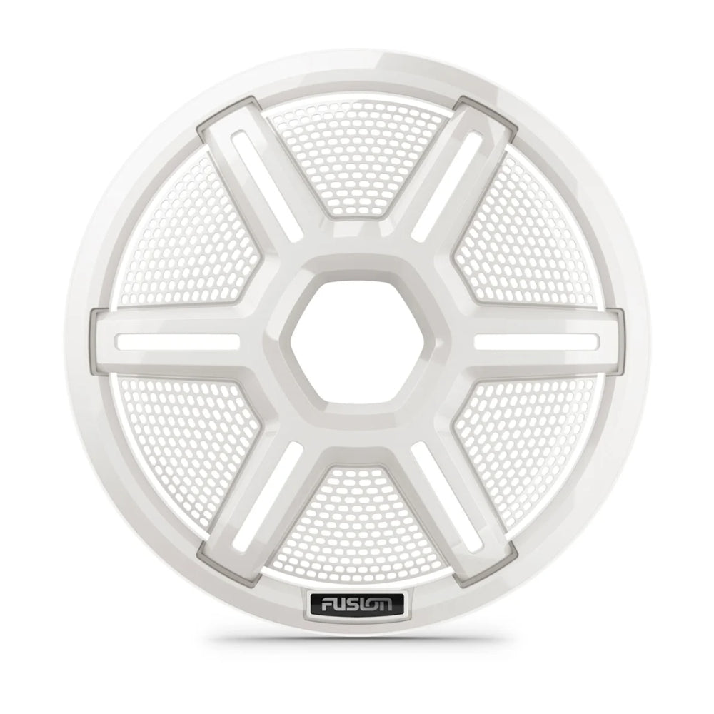 Fusion Apollo™ Subwoofer grille, 10" Shielded white subwoofer grille
