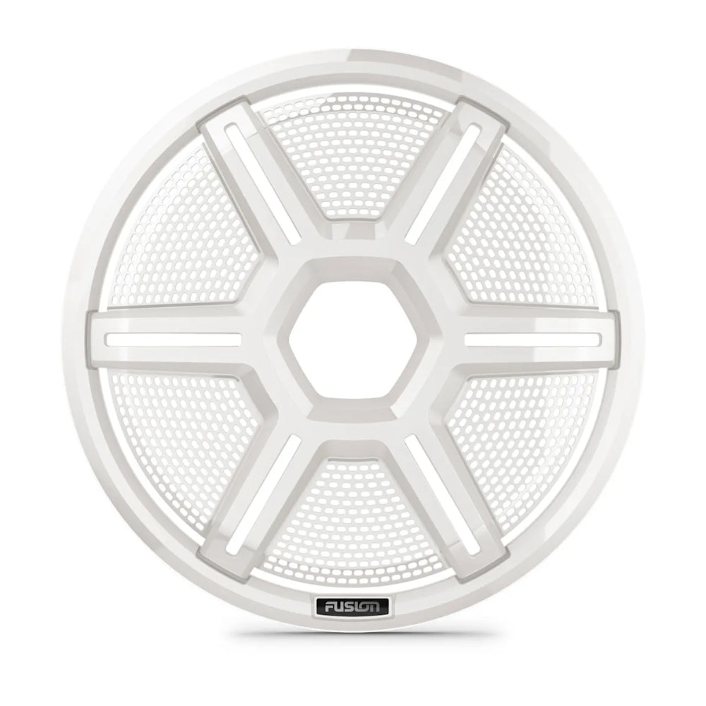 Fusion Apollo™ Subwoofer grille, 12" Shielded white subwoofer grille