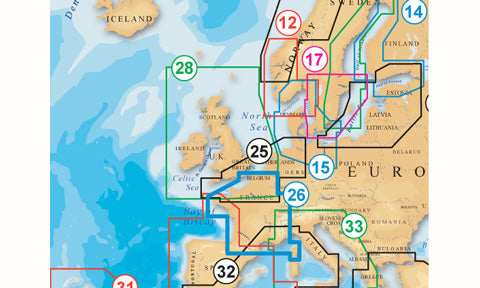 Navionics Platinum Plus Compact Flash Card Preloaded with 26P Plus France