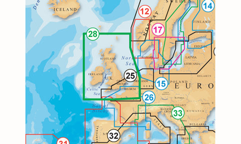 Navionics Platinum Plus  SD Card Preloaded with 28P Plus UK and Ireland - NPEU628L