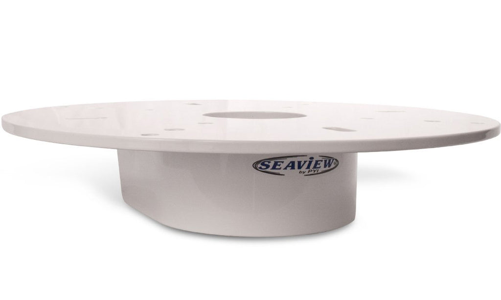 4 inch Tall for KVH M9. Intellian i9. SeaTel 30.  8. 1/2 inch round base plate. Compatible with AMA-W