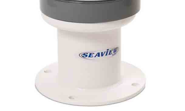 5 inch Vertical Mount for FLIR  M Series Raymarine T Series Thermal Cameras. 8 inch round base plate