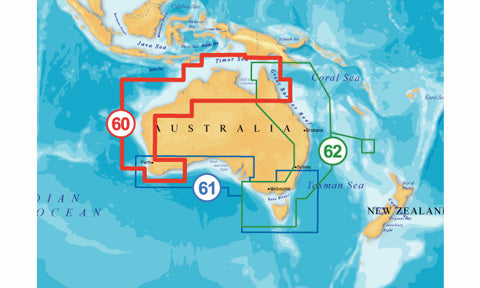 Navionics Platinum Plus Compact Flash Card Preloaded with 60P Australia North and West