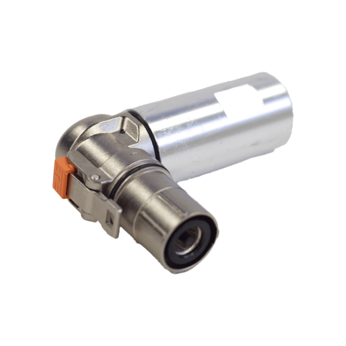 MG 90 degree X coded connector, 300A, 70mm2, for RS series batteries.