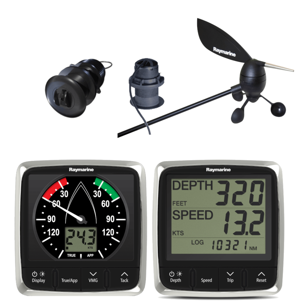 Raymarine i50 Tridata and i60 Wind Pack with Transducers