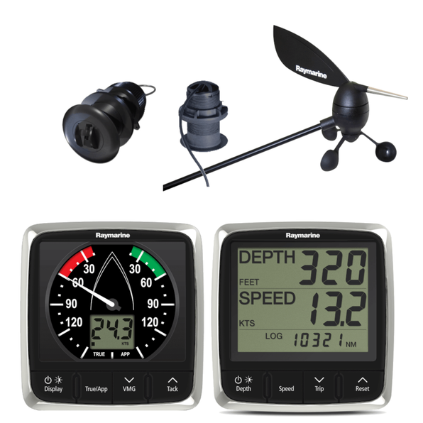 Raymarine i50 Tridata and i60 Wind Pack with Transducers