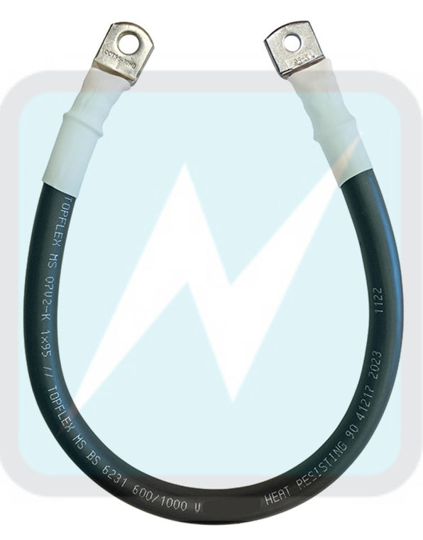 Shunt to Battery DC Link Cable - 1m - Ring: 10mm + 8mm