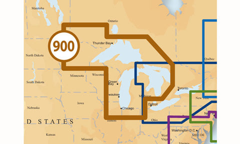 Navionics Platinum Plus Compact Flash Card Preloaded with 900P Plus West Great Lakes