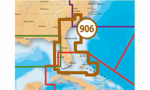 Navionics Platinum Plus Compact Flash Card Preloaded with 906P Plus US-SE and N Bahamas