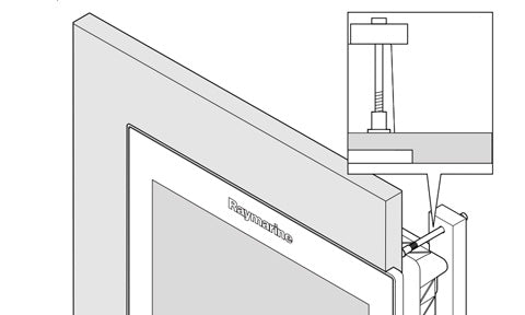 Raymarine gS95 Flush Mount Mounting Kit for gS95 Glass Bridge Multifunction Displays