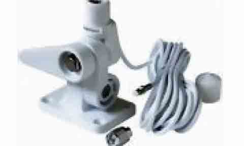 Lowrance, Simrad, B&G 1810 VHF antenna mount, nylon heavy duty, quickfit 5m Cable
