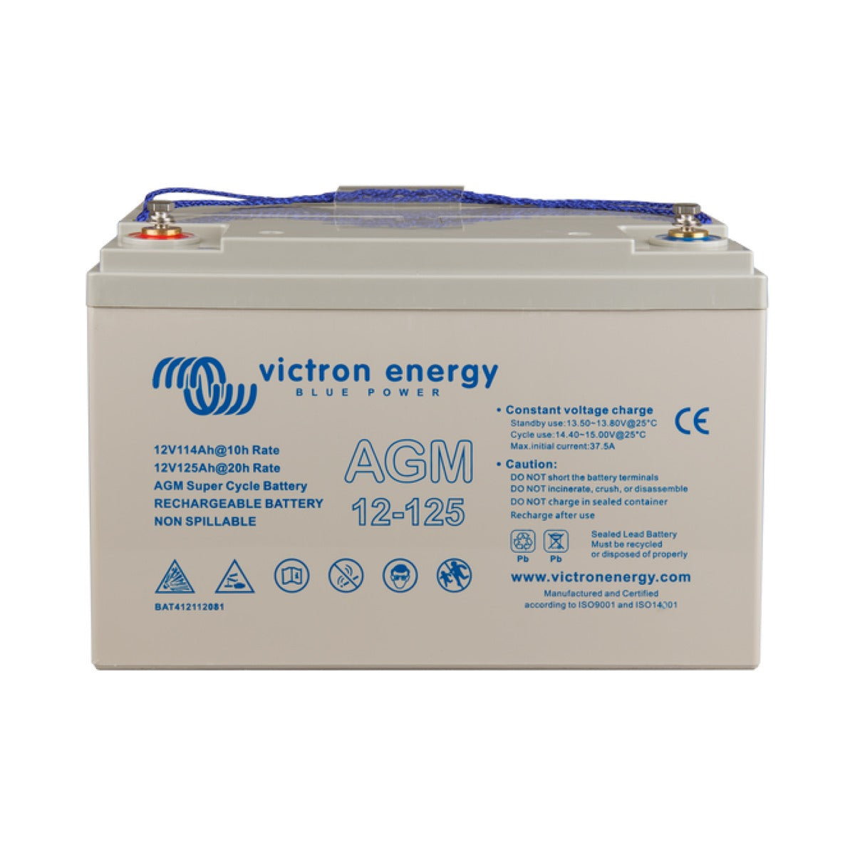 Victron AGM Super Cycle Battery 12V/125Ah (M8)