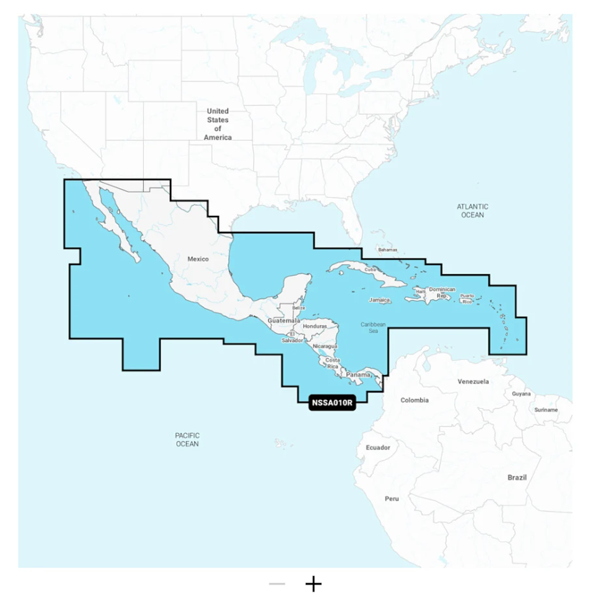 Central America & Caribbean - Inland and Coastal Marine Charts