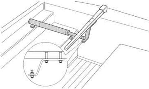 Raymaine Tiller Autopilot Drive Drop Down Tiller Bracket 22mm 1 inch