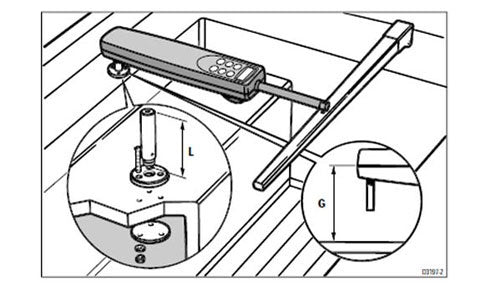 Raymarine Tiller Autopilot Pedestal Assembly 89mm, 3.5 Inch