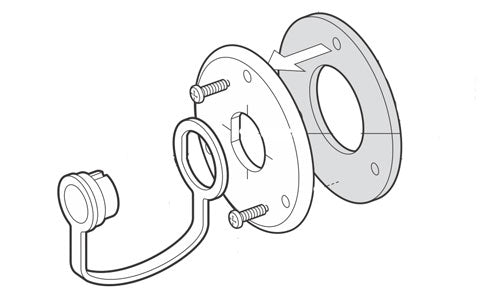 Raymarine Ray240E Bulkhead Mounting Kit