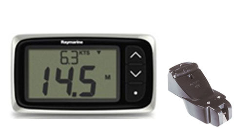 Raymarine i40 Bidata Display with P65 Speed,Temp and Depth Transom Mount Transducer