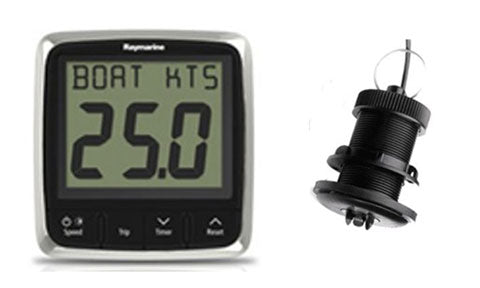 Raymarine i50 Speed Display with P120 Speed and Temperature Through Hull Transducer