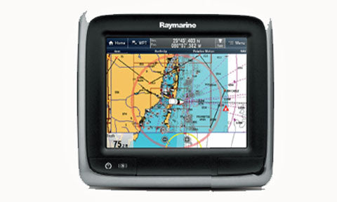 Raymarine a65 5.7 Inch Touchscreen MFD with WiFi and Navionics small Gold Chart