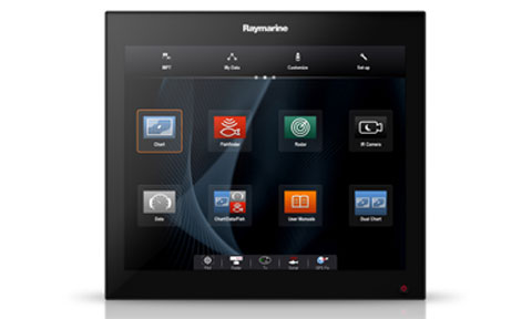 Raymarine gS195 19 inch Glass Bridge Multifunction Display 6 o clock optimal viewing