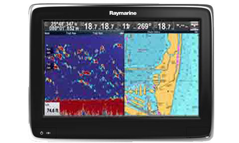 Raymarine a127 12 Inch Touchscreen MFD with WiFi, Sonar and Navionics ROW Silver Chart