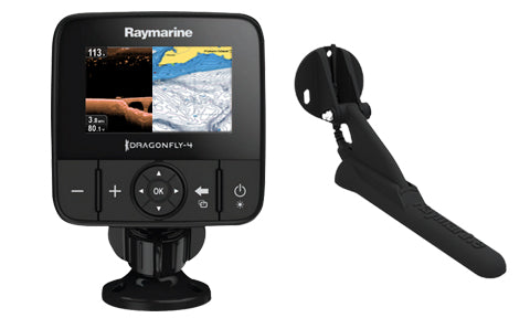 Raymarine Dragonfly-4 Pro GPS fishfinder with Navionics ROW Silver Chart