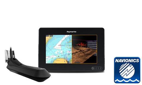 Raymarine Axiom 7 RV, 7 Inch MFD with RV-100 Transducer and Navionics+ Small Chart