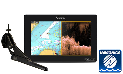 Raymarine Axiom 9 RV, 9 Inch MFD with CPT-100DVS Transducer and Navionics+ Small Chart