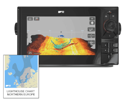Raymarine Axiom 2 Pro 9 RVM with Northern Europe Lighthouse Chart