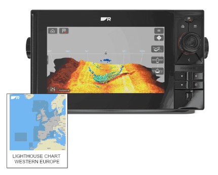 Raymarine Axiom 2 Pro 9 RVM with Western Europe Lighthouse Chart