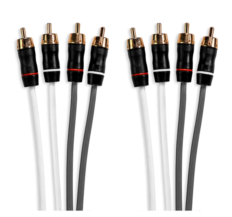 Fusion® Performance RCA Cables, 4 Channel, 25 ft Cable