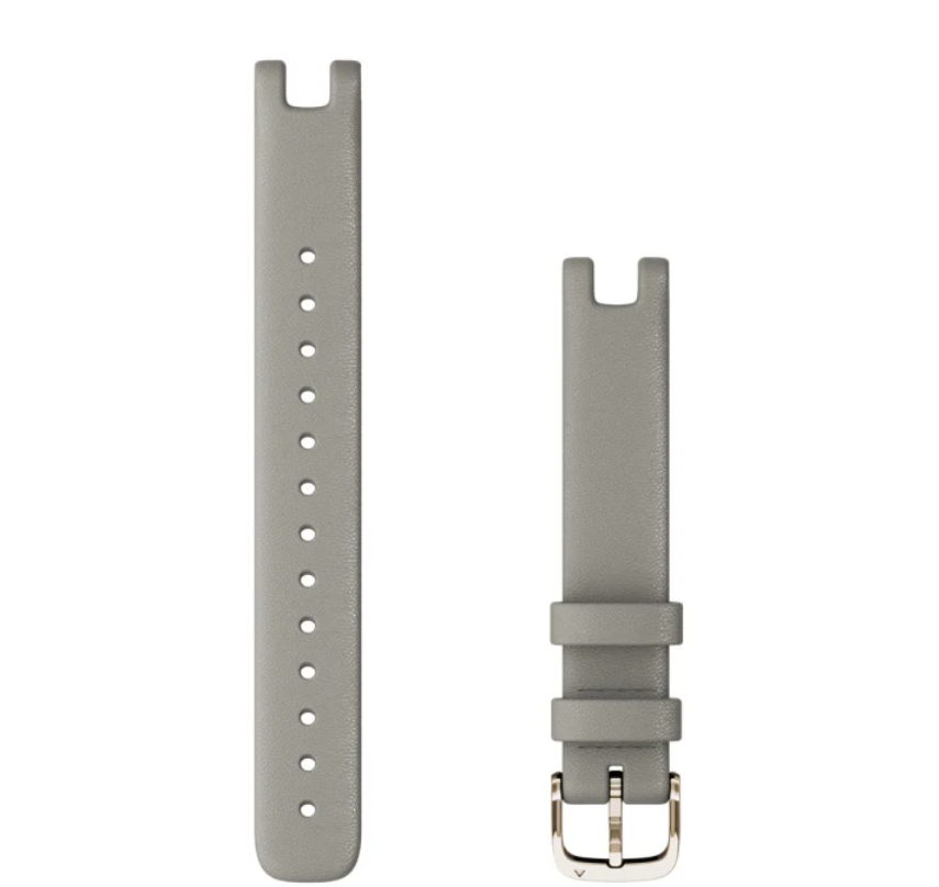 Lily® Bands (14 mm), Braloba grey leather, cream gold hardware
