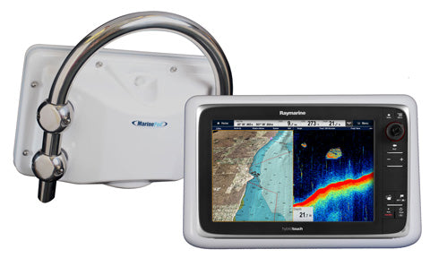 MarinePod 12 Inch Widescreen Chartplotter Pod with Stainless Rail Fixings