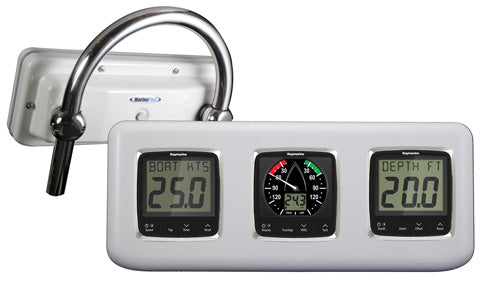 MarinePod 3 Instrument Pod with Stainless Rail Fixing Kit