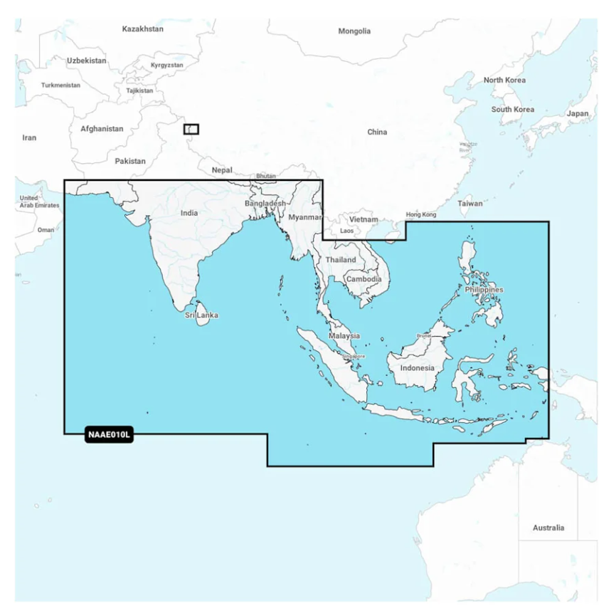 Indian Ocean & South China Sea - Marine Charts - NAAE010L