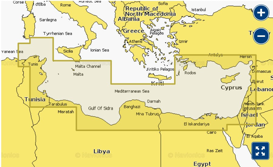 Mediterranean Sea, Southeast -NSEU016R
